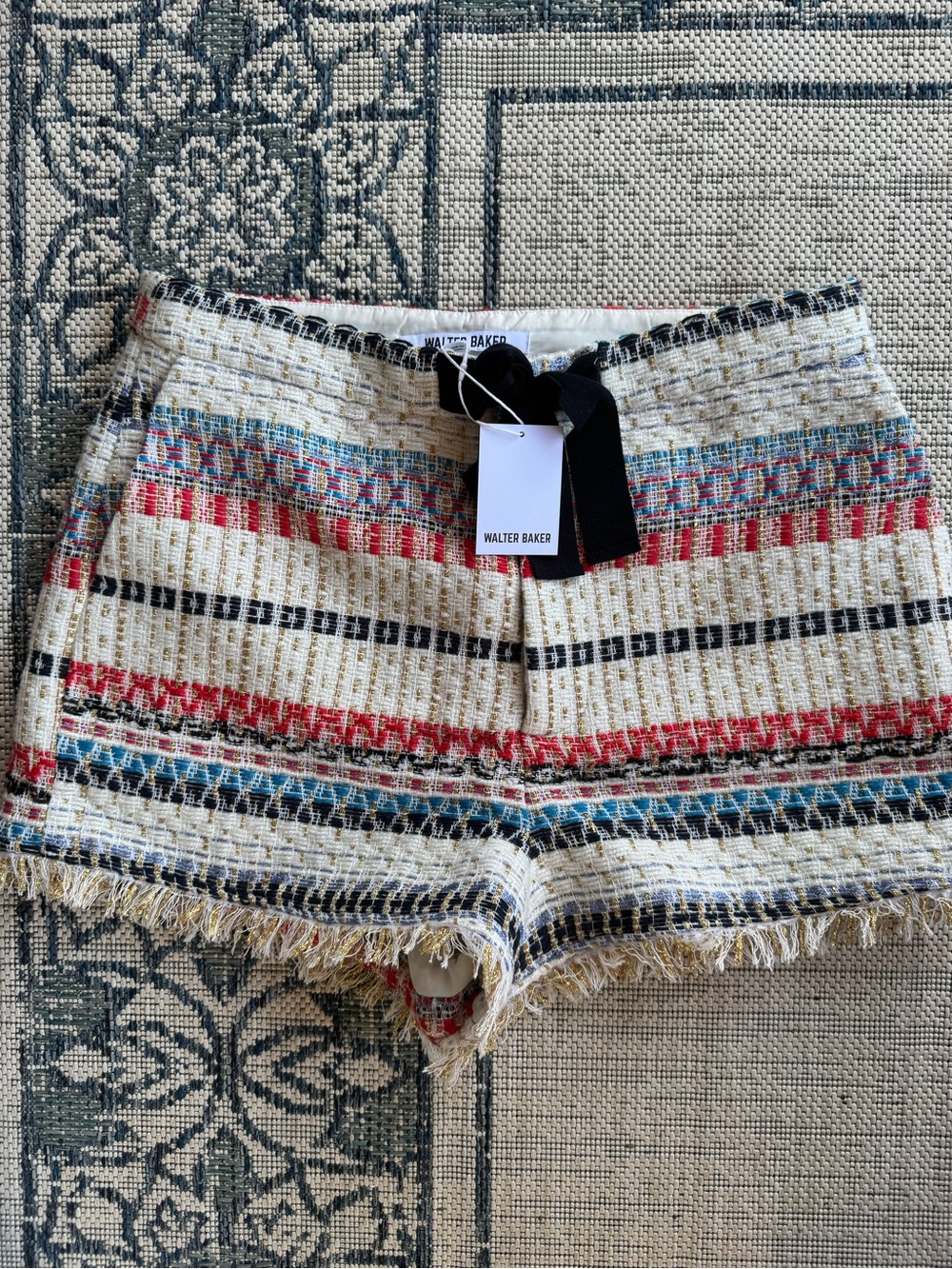 Walter Baker Jackie Short Sailing Tweed  Lined Sz 12 New W Tags